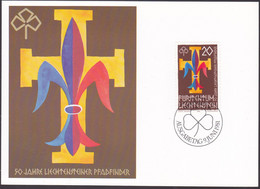 Liechtenstein 1981, 50 Years Scouting - Briefe U. Dokumente