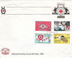 1er Jour - First Day - 8 Mai May 1985 - World Day Red Cross - Croix Rouge - KENYA - Avec Brochure Publicitaire - - Kenia (1963-...)