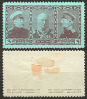 Der Alte Kurs Wilhelm Moltke WW1 WAR Propaganda 1914 AUSTRIA Label Cinderella Vignette Carl Jensen Schwidernoch - WW1