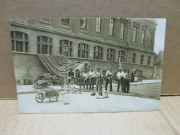 TERRASSEMENT Refection D'une Chaussée Carte Photo Groupe D'ouvriers Belle Animation - Ambachten