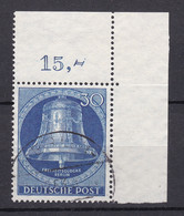 Berlin - 1953 - Michel Nr. 104 P OR Ecke - Gestempelt - 30 Euro - Oblitérés