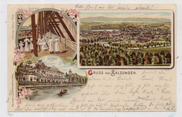 0-6200 BAD SALZUNGEN, Lithographie 1899, Gradiergang, Kurhaus, Ortsansicht - Bad Salzungen