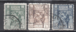 Libia 1924-29  Yvert. 40, 41, 42, (dt.11) - Libia