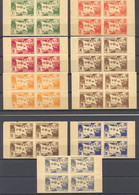 Nicaragua, 1933, Columbus, UPU, MNH Blocks, No Complete Set, Michel 616-619, 621-624, 630 - Nicaragua