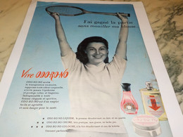 ANCIENNE PUBLICITE J AI GAGNE LA PARTIE  ODORONO   1950 - Other & Unclassified