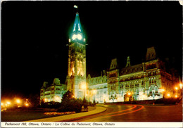 Canada Ottawa Parliament Hill At Night 1989 - Oshawa