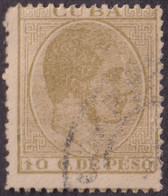 1884-300 CUBA SPAIN ALFONSO XII 1884 10c PHILATELIC FORGERY. - Voorfilatelie