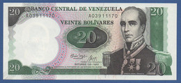 VENEZUELA - P.71 – 20 BOLIVARES 20.10.1987 UNC Serie A 03911170 "Bicentennial Birth Of Gen. Urdaneta" Commemorati - Venezuela