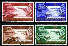 Bechuanaland 1965 New Constitution (Dam & Map) Set Of 4 The 2.5c With Inverted Watermark All Fine Cds Used, SG 186-89 - 1965-1966 Autonomia Interna