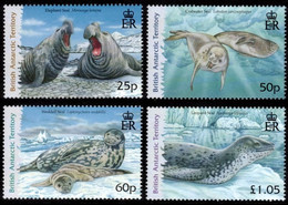 (094) Brit. Antarc. Territ. (BAT)  2006 / Fauna / Animals / Seals / Robben  ** / Mnh  Michel 446-449 - Other & Unclassified