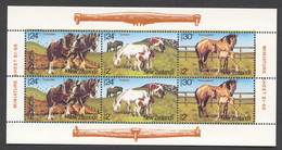 New Zealand, 1984, Horses, Animals, Health, MNH Sheetlet, Michel 906-908 - Sin Clasificación