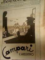 Supplemento LA DOMENICA DEL CORRIERE N°12 1936 CAMPARI APERITIVO ILLUSTRATA GUILLERMAZ OLIO SASSO C922 - Prime Edizioni