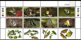 (267 Fo) Laos / 2003 / Butterflies / Papillons / Schmetterlinge / Vlinders / Read ** / Mnh  Michel 1859-66 ZD - Laos