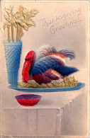 Thanksgiving Greetings With Turkey 1908 - Thanksgiving