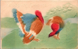 Thanksgiving Greetings With Turkey 1908 - Thanksgiving