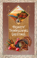 Thanksgiving Greetings With Turkey 1911 - Thanksgiving