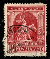 New Zealand 1920 Victory 1d Red Used - Usados