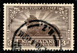 New Zealand 1920 Victory 3d Lion Used - Usati
