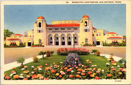 Texas San Antonio Municipal Auditorium Curteich - San Antonio