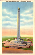 Texas Houston San Jacinto Memorial Shaft At San Jacinto Battlefield 1949 Curteich - Houston