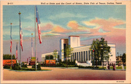 Texas Dallas Hall Of State And Court Of Honour Texas State Fair Curteich - Dallas