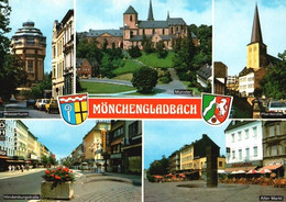 AK -  Mönchengladbach , Wasserturm , Hindenburgstraße , Alter Markt , Marktkirche , Münster - Mönchengladbach