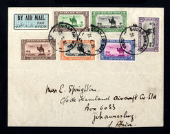 17743-SUDAN-AIRMAIL COVER JUBA To JOHANNESBURG (south Africa) 1933.WWII.Enveloppe SOUDAN AERIEN. - Sudan (1954-...)