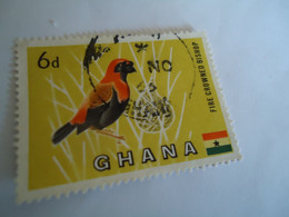 GHANA    USED   STAMPS  BIRDS - Ghana (1957-...)