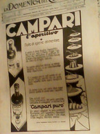 Supplemento LA DOMENICA DEL CORRIERE N°37 1933 CAMPARI APERITIVO  ILLUSTRATA FONTANA  C924 - Primeras Ediciones
