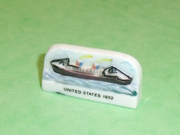 Fèves / Fève / Sports : Bateau , United States 1952 , Les Paquebots Célèbrités 1995 , Dos Plat     T203 - Sports