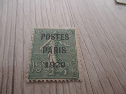 TP FRANCE Préo Préoblitéré N°28 Postes Paris 1920 - 1893-1947