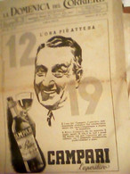 Supplemento LA DOMENICA DEL CORRIERE N°10 1942 CAMPARI BITTER APERITIVO  L'ORA PIU ATTESA 12 19  C947 - First Editions