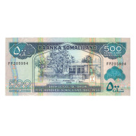 Billet, Somaliland, 500 Shillings = 500 Shilin, 2008, KM:6g, NEUF - Somalie