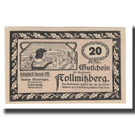 Billet, Autriche, Kollmitzberg N.Ö. Gemeinde, 20 Heller, Coq 1, 1920 - Autriche