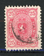 FIN - 1875 Yv. N° 17   (o)  25p  Dentelé 12 1/2 Cote  12 Euro  BE 2 Scans - Gebraucht