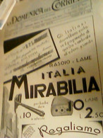 Supplemento LA DOMENICA DEL CORRIERE N°25 1933 LAME RASOIO BARBA MIRABILIA  C967 - First Editions