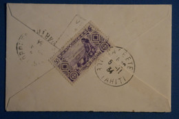 AG6 FRANCE OCEANIE BELLE LETTRE  1934 PAPEETE POUR SAINT DENIS  FRANCE+ AFFRANCH INTERESSANT - Briefe U. Dokumente