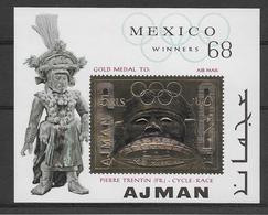 Ajman - Timbre En Or - Thème Jeux Olympiques Mexico 1968 - Neuf ** Sans Charnière - TB - Ajman