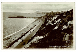 Ref 1500 - 1929 Real Photo Postcard - Bournemouth From East Cliff - 1d PUC Stamp - Dorset Ex Hampshire - Bournemouth (tot 1972)