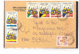 TEM15769  -  VERONA  13.6.1997 /   RACCOMANDATA  CON AFFRANCATURA INTERESSANTE - 1991-00: Storia Postale