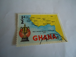 GHANA    USED   STAMPS  FOOTBALL 1959 - Ghana (1957-...)