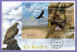 Kazakhstan 2019.  FDC. Europe. Europa - CEPT. National Birds. Golden Eagle. - Kazakhstan