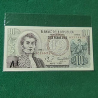 COLOMBIA 10 PESO 1980 - Colombie