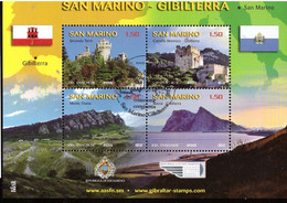 PIA - SAN  MARINO. - 2010 : Emissione Congiunta San Marino-Gibilterra - (SAS  Bf 102) - Usati