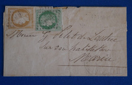 C MARTINIQUE BELLE LETTRE RARE 1875 FORT DE FRANCE POUR LE MAIRE MARIN +COLONIE GEN. N 19 N 17 + AFFRANCH. PLAISANT - Briefe U. Dokumente