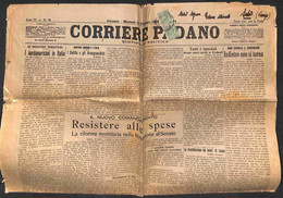 Regno - Vittorio Emanuele III - Coppia Verticale Del 5 Cent VE III (81) Su Giornale Completo Da Ferrara A Vicenza 14.2.2 - Autres & Non Classés