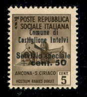 Emissioni Locali - Castiglione D'Intelvi - 1945 - 5 + 50 Cent (1) - Gomma Integra - Other & Unclassified