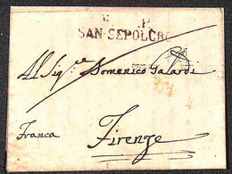 Prefilateliche - 1812 (28.9) - P.P. San Sepolcro - Lettera Per Firenze - Autres & Non Classés