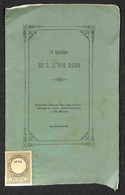 DOCUMENTI - 1849 - Un Biglietto Di S.S. Pio Nono - Pensieri Di Augusto Bernardi - Opuscolo Di 28 Pagine (14x22) - Autres & Non Classés