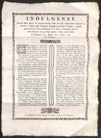 DOCUMENTI - Indulgenze - Firenze 1801 - Papa Pio VII - Breve Spedito In Roma Sotto L'anello Del Pescatore Il Dì 2 Maggio - Autres & Non Classés